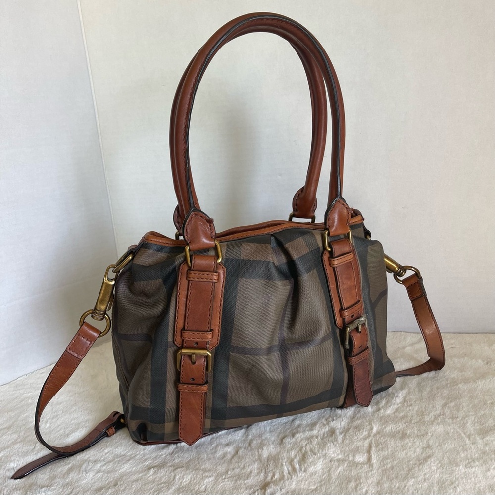 Burberry Smoked Check Northfield Horseferry Tote - Picture 3 of 15